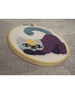 Punch needle kit Katt
