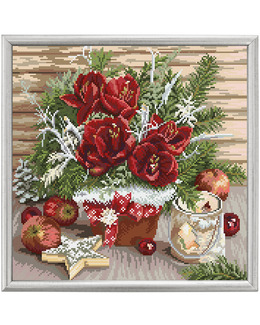 Diamond painting Julbukett