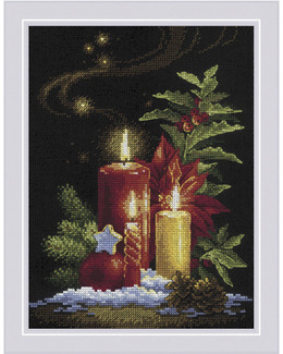 Broderikit Tavla Jul Ljus