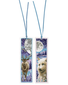 Broderikit Bokmärke Djur 2 - Pack
