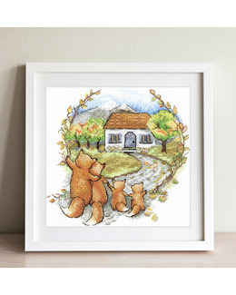 Broderikit Tavla Rävar
