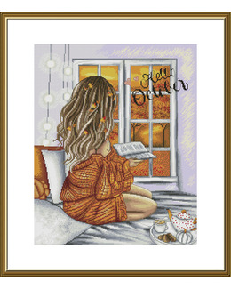 Broderikit Tavla Hej Oktober