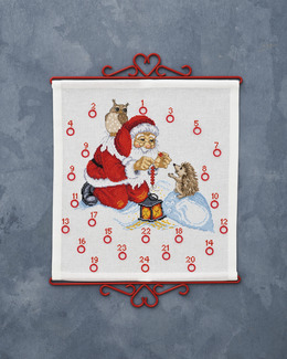 Broderikit Kalender Tomten & Djuren