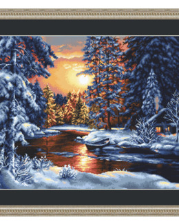 Broderikit Tavla Kall vintermorgon