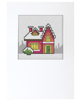 Broderikit Kort Julhus