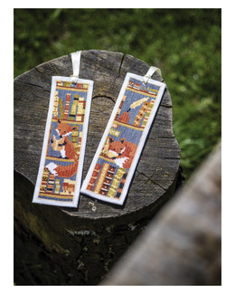 Broderikit Bokmärke Räven 2-pack