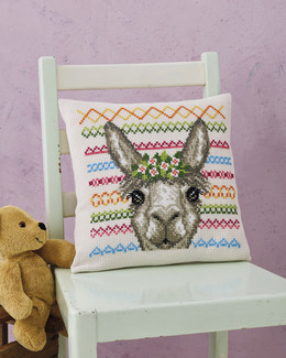 Broderikit Kudde Alpaka