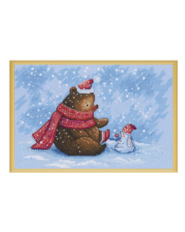 Broderikit Tavla Snölek
