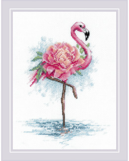 Broderikit Tavla Flamingo