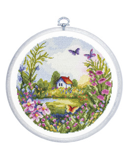 Broderikit Tavla Sommar