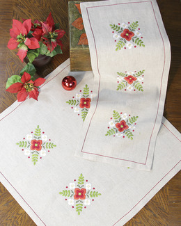 Broderikit Julblomster