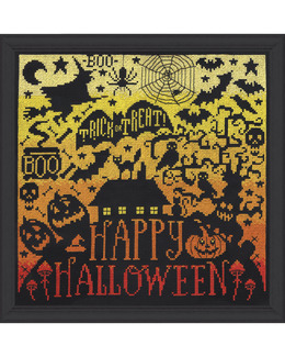 Broderikit Tavla Happy Halloween