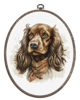 Broderikit Tavla Cocker Spaniel