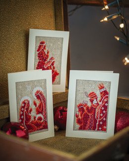 Broderikit Kort Tre vise män 3-pack
