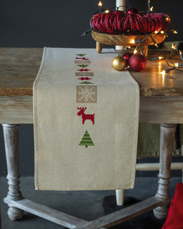 Broderikit Löpare Jultider