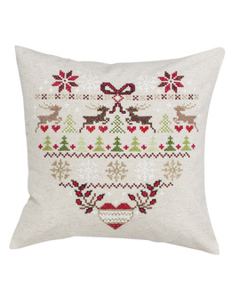 Broderikit Kudde Vinter Hjärta