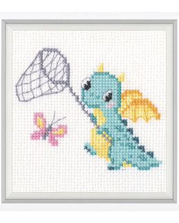 Broderikit Tavla Fjärilsfångst