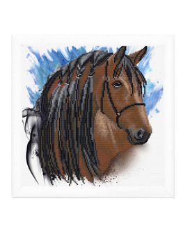 Broderikit Tavla Hästen