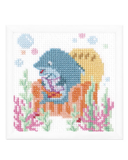 Broderikit Tavla Delfinen