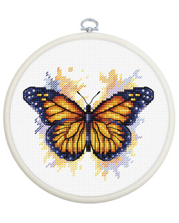 Broderikit Tavla Fjäril