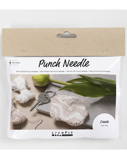 Hobbysett Punch Needle Nøkkelring Strikking, pynt, garn og strikkeoppskrifter