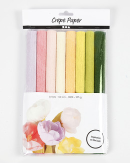 Pyssel Kräppapper Pastell