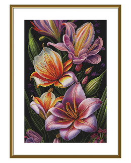Broderikit Tavla Blomsterlycka