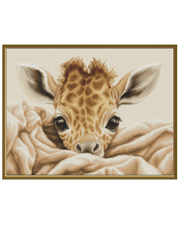 Broderikit Tavla Bebis Giraff