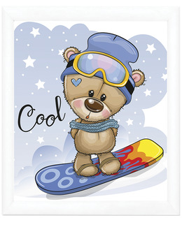 Diamond painting snowboard