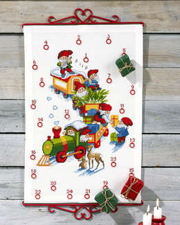 Broderikit Kalender Tågresan