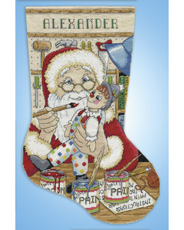 Broderikit Julstrumpa Julverkstad