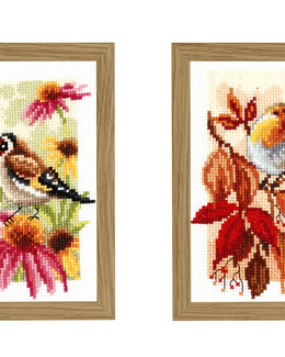Broderikit Tavlor Årstider 4-pack