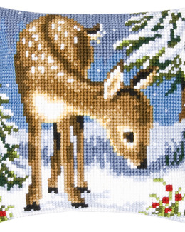 Broderikit Kudde Rådjurskid
