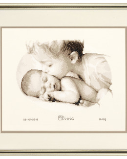 Broderikit Födelsetavla Broderlig kä