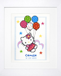Broderikit Födelsetavla Hello Kitty