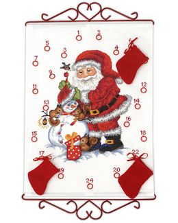 Broderikit Kalender Snögubbens vänner