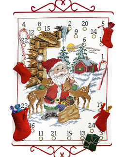 Broderikit Kalender Tomtens vänner