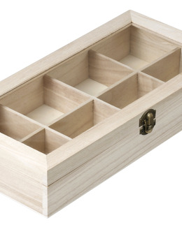 Låda med glaslock