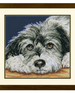 Broderikit Tavla Melankolisk hund