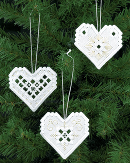 Julhjärtan Silver 3-pack