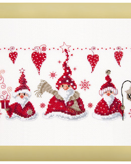 Broderikit Tavla Muntra tomtar