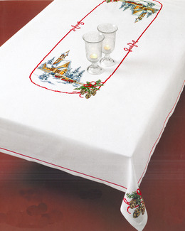 Broderikit Middagsduk Kyrkans ljus