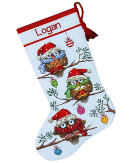 Julstrumpa Ugglor redo för jul