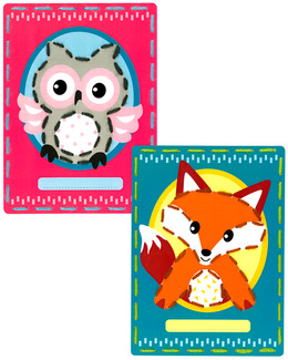 Kort Räv och uggla 2-pack