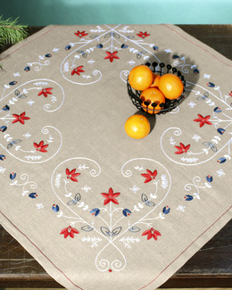 Broderikit Duk Vinterhjärta