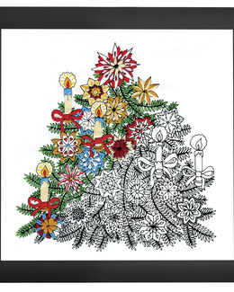 Broderikit Tavla Zen Julgran