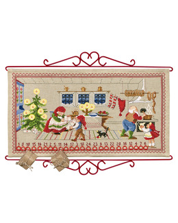 Broderikit Kalender I tomtens kök