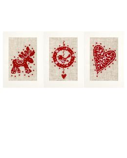 Kort Julmotiv 3-pack