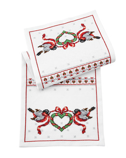 Broderikit Löpare Julhjärta