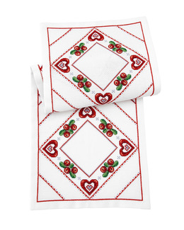 Broderikit Dukar Hjärtligt med fransar 2-pack